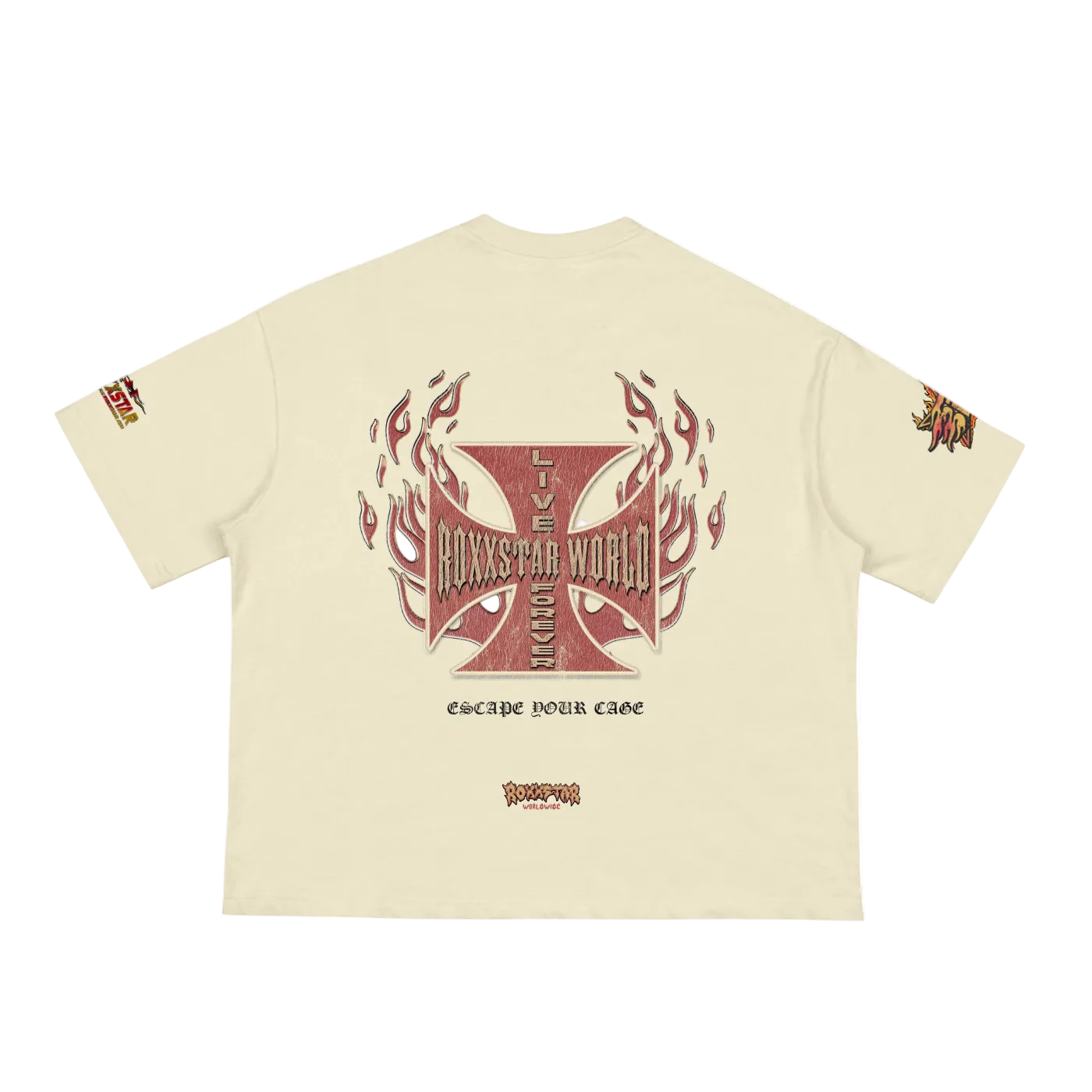 ROXXSTAR Classic Boxy Tee - SAND (Unisex)
