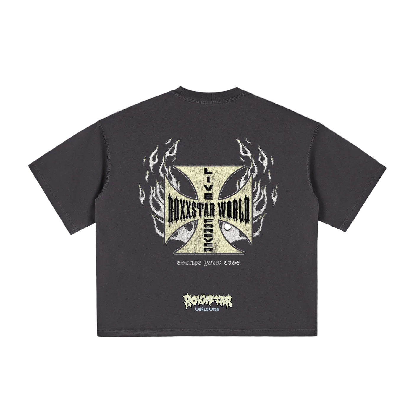 Classic ROXXSTAR T-Shirt (Bone Logo)