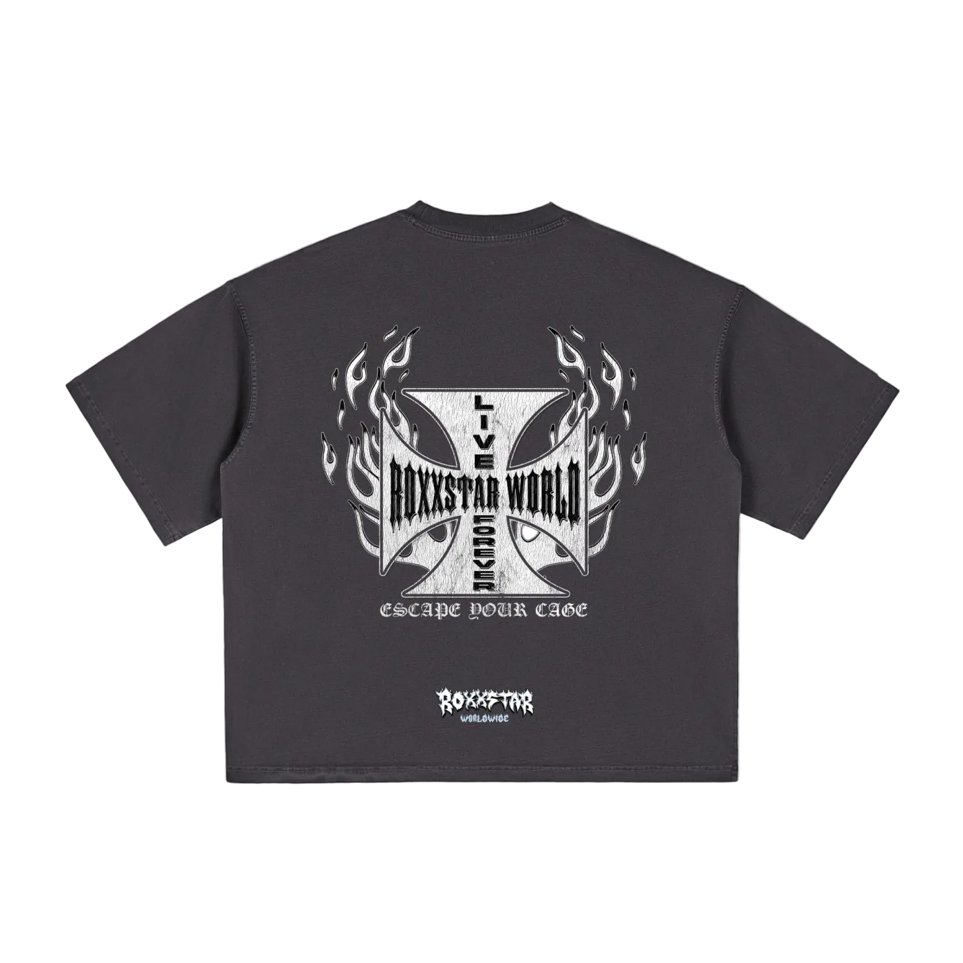 Classic ROXXSTAR T-Shirt (White Logo)