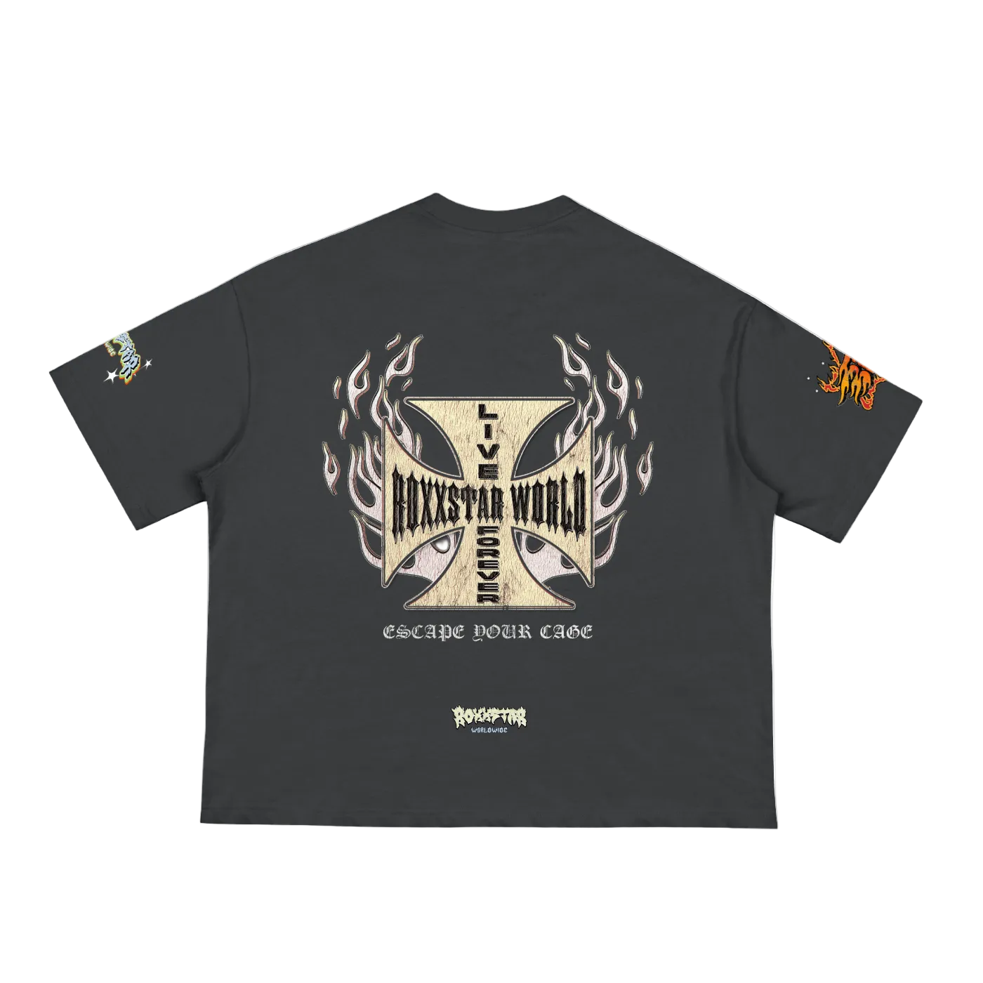ROXXSTAR Classic Boxy Tee - NOIR (Unisex)